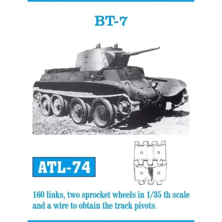 BT-7 gąsienice metalowe FriulModel ATL-074