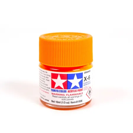 Farba modelarska Orange - pomarańczowa X-6 10 ml Tamiya 81506