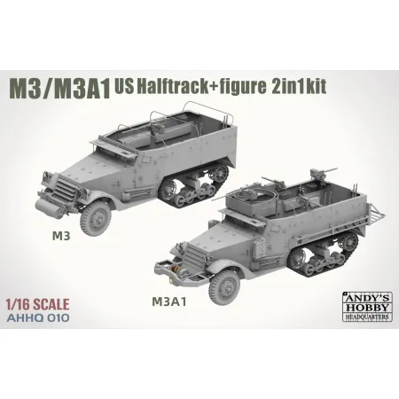 Andy's Hobby Headquarters 010 US M3 / M3A1 Halftrack (2 in 1 Kit)