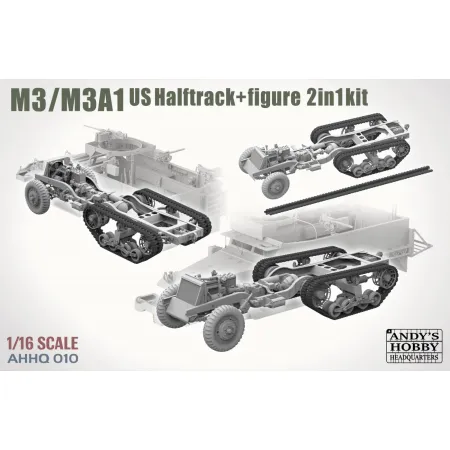 Andy's Hobby Headquarters 010 US M3 / M3A1 Halftrack (2 in 1 Kit)