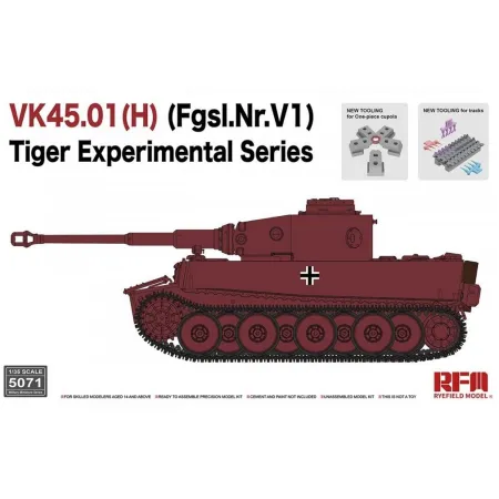 prototym czołgu tiger do sklejania skala 1/35