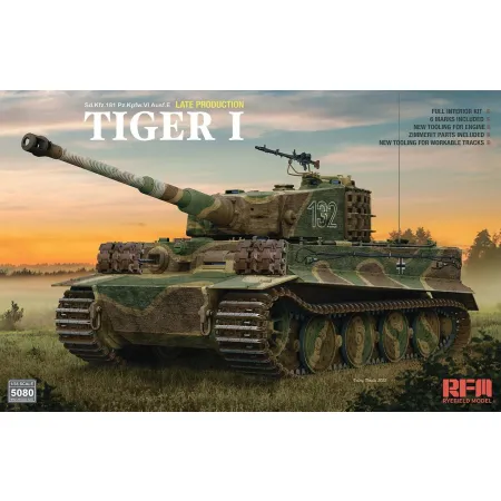 Tiger I Late Production Zimmerit & Full Interior RFM 5080